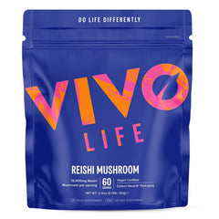 Reishi Mushroom Powder (15:1 extract), 60SERVINGS - Vivo Life