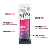 Vivo Life Clean Drive – IGNITE Energy, Endurance & Focus Drink Mix | 12 Sachets