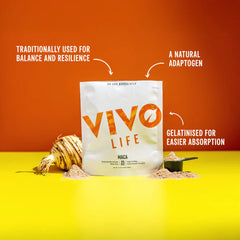 Vivo Life Gelatinised Maca Powder 25 servings | Balance Hormones | Boost Energy | Improve Mood (125gr)