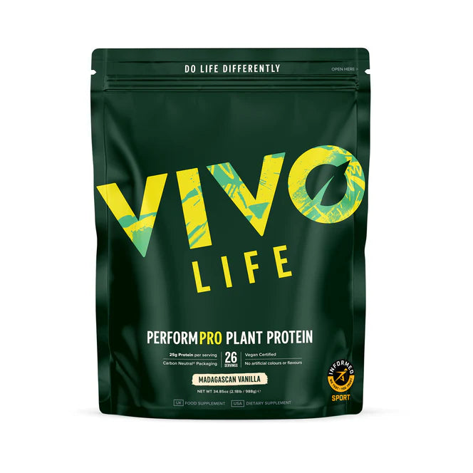 Vivo Perform Raw Plant Protein and BCAA Powder 988g - Vivo Life Greece