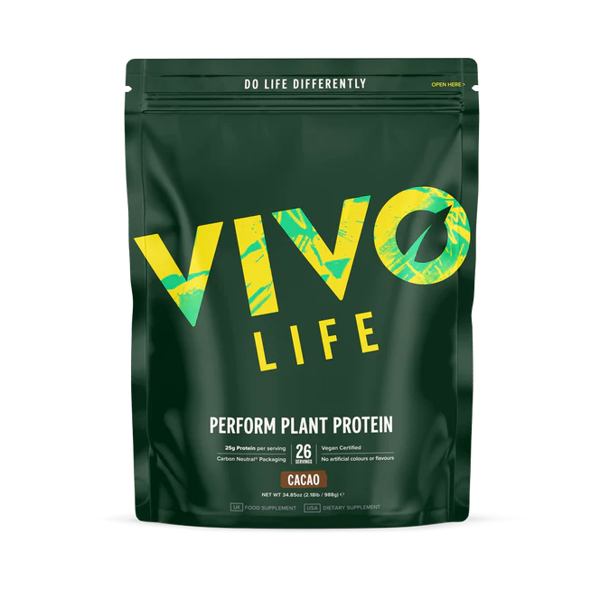 Vivo Perform Raw Plant Protein and BCAA Powder 988g - Vivo Life Greece