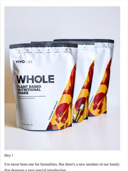 WHOLE Plant Based Nutritional Shake - 1KG / 25 SERVINGS